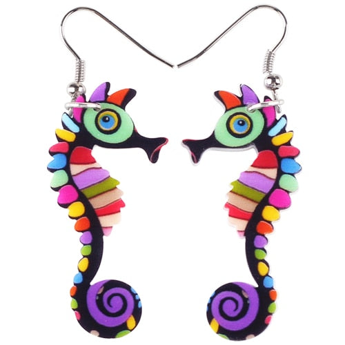 Colorful Seahorse Earrings
