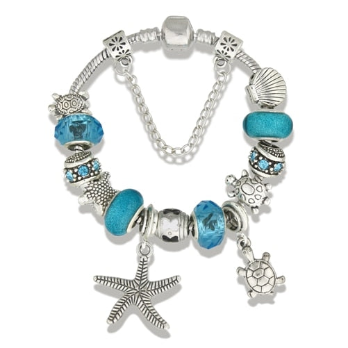 Blue Ocean Jewelry - Sea Animal Charm Bracelet