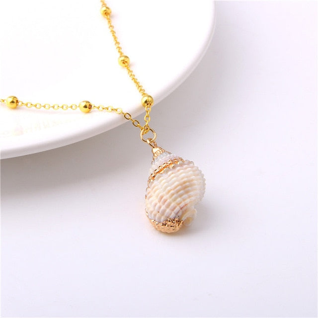 Natural Conch Shell Necklace
